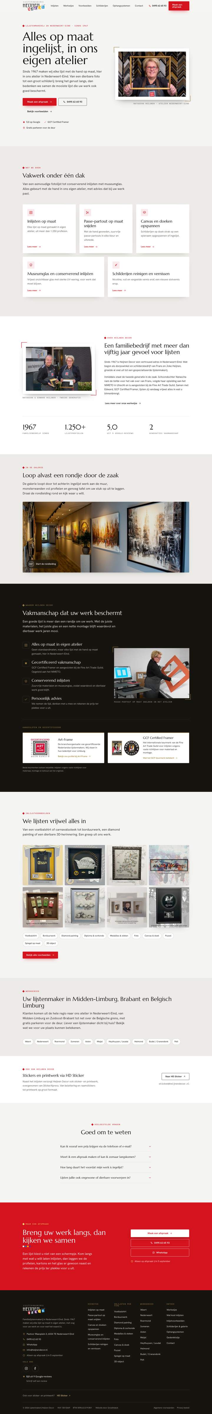 Lijstenmakerij Heijnen Decor: New